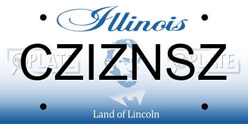 CZIZNSZ Illinois License Plate