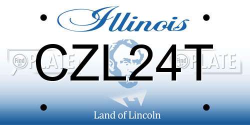 CZL24T Illinois License Plate