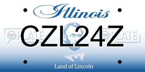 CZL24Z Illinois License Plate