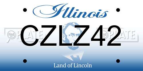 CZLZ42 Illinois License Plate