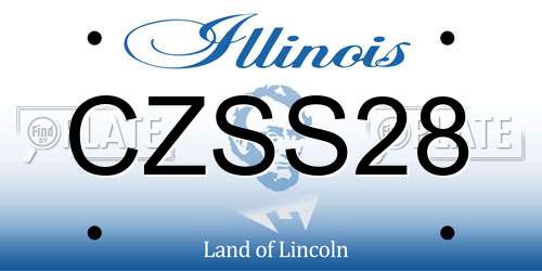 CZSS28 Illinois License Plate