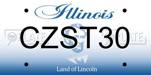 CZST30 Illinois License Plate