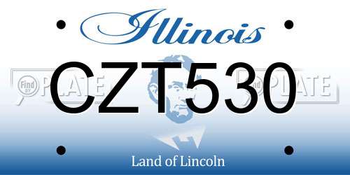 CZT530 Illinois License Plate