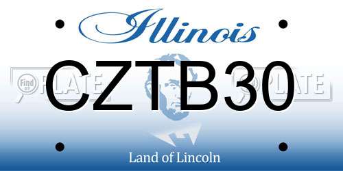 CZTB30 Illinois License Plate