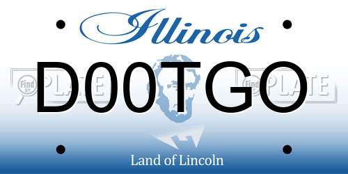 D00TGO Illinois License Plate