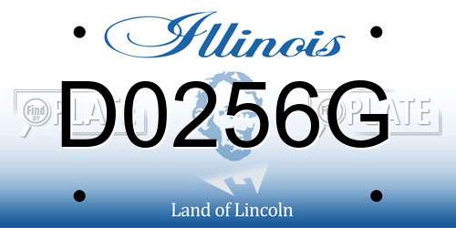 D0256G Illinois License Plate