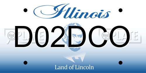D02DCO Illinois License Plate