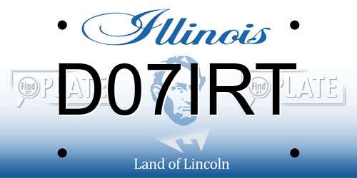D07IRT Illinois License Plate