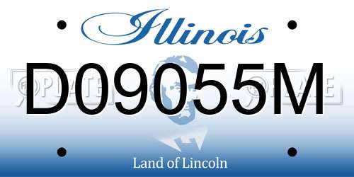 D09055M Illinois License Plate