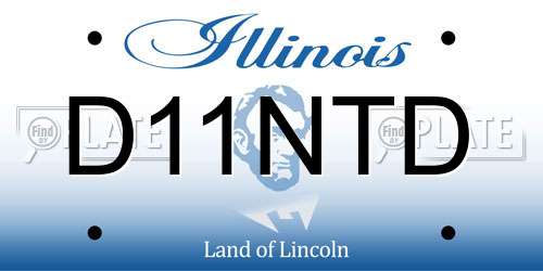 D11NTD Illinois License Plate