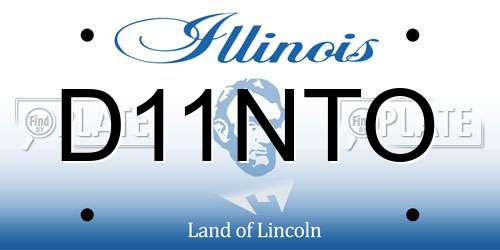 D11NTO Illinois License Plate