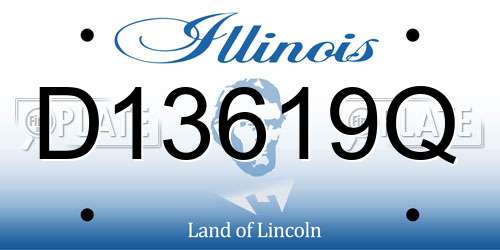 D13619Q Illinois License Plate