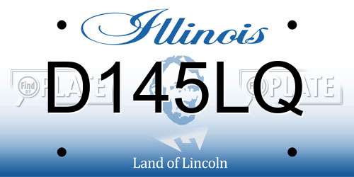 D145LQ Illinois License Plate