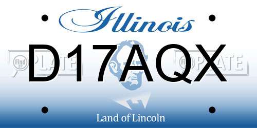 D17AQX Illinois License Plate