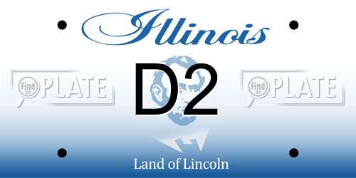 D2 Illinois License Plate