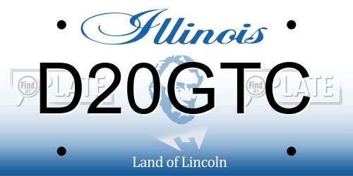 D20GTC Illinois License Plate