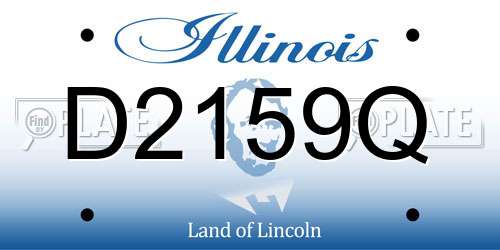 D2159Q Illinois License Plate