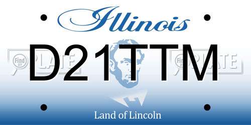 D21TTM Illinois License Plate