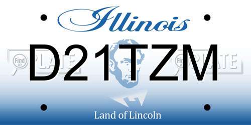 D21TZM Illinois License Plate