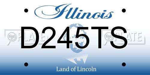 D245TS Illinois License Plate