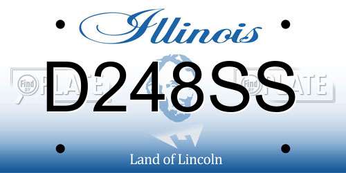 D248SS Illinois License Plate