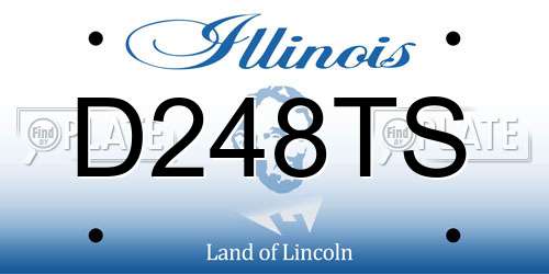 D248TS Illinois License Plate