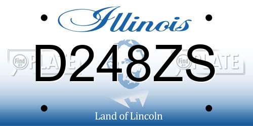 D248ZS Illinois License Plate