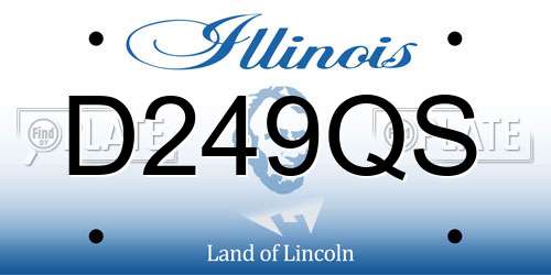 D249QS Illinois License Plate