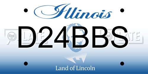 D24BBS Illinois License Plate