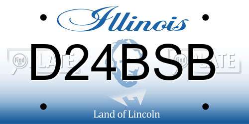 D24BSB Illinois License Plate