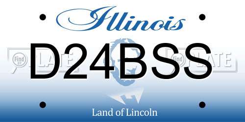 D24BSS Illinois License Plate