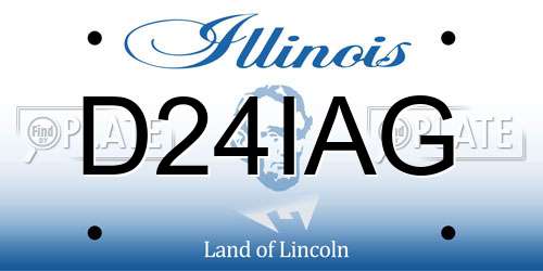 D24IAG Illinois License Plate