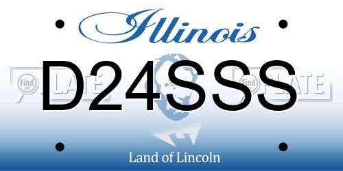 D24SSS Illinois License Plate