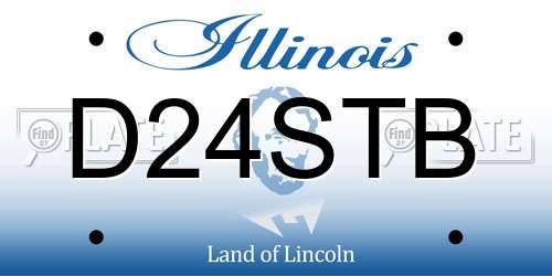 D24STB Illinois License Plate