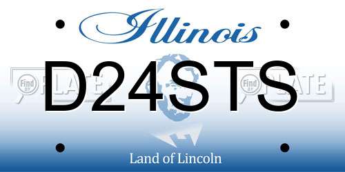 D24STS Illinois License Plate