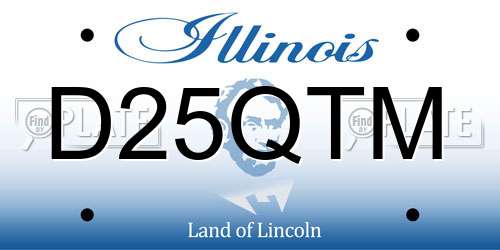 D25QTM Illinois License Plate