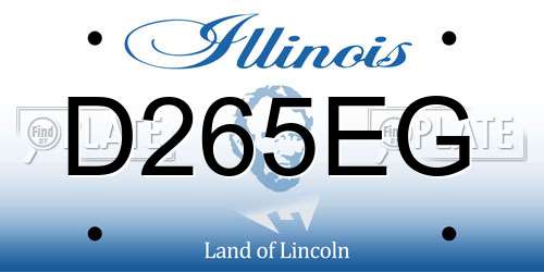D265EG Illinois License Plate