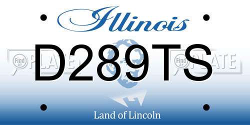 D289TS Illinois License Plate