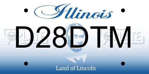 D28DTM Illinois License Plate