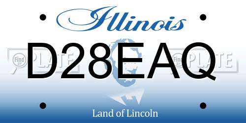 D28EAQ Illinois License Plate
