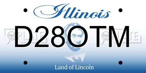 D28OTM Illinois License Plate