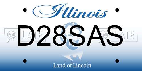 D28SAS Illinois License Plate