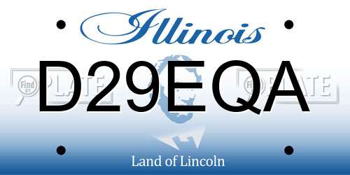 D29EQA Illinois License Plate
