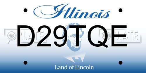 D29TQE Illinois License Plate