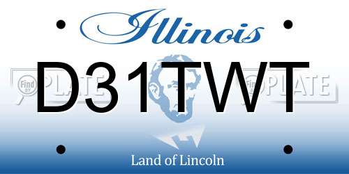D31TWT Illinois License Plate