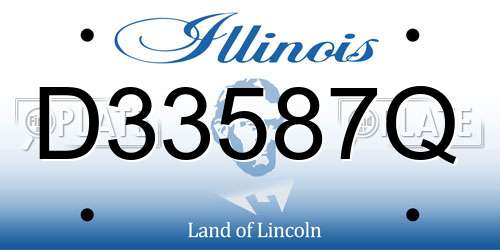 D33587Q Illinois License Plate