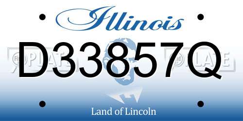 D33857Q Illinois License Plate