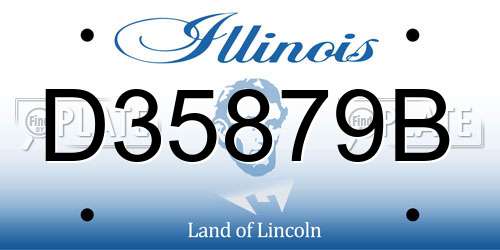 D35879B Illinois License Plate