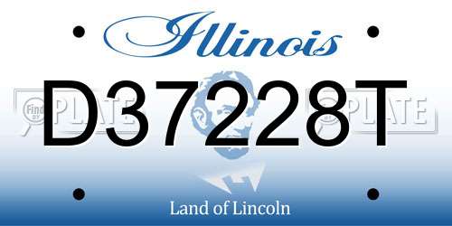 D37228T Illinois License Plate