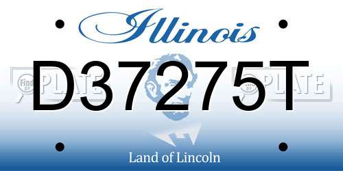 D37275T Illinois License Plate